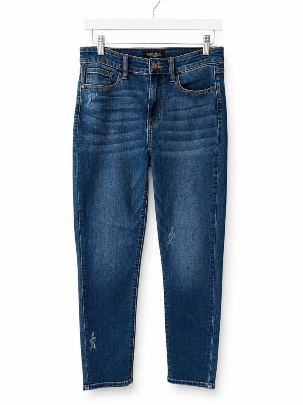 Judy Blue Relaxed Fit Jeans Medium Wash Distressed Size 5/27